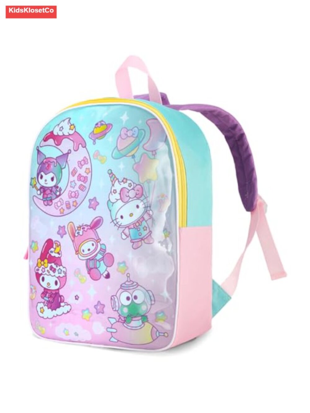 Hello Kitty Kids Backpack 15" Adjustable Padded Straps, Roomy Storage, Licensed - Picture 1 of 6